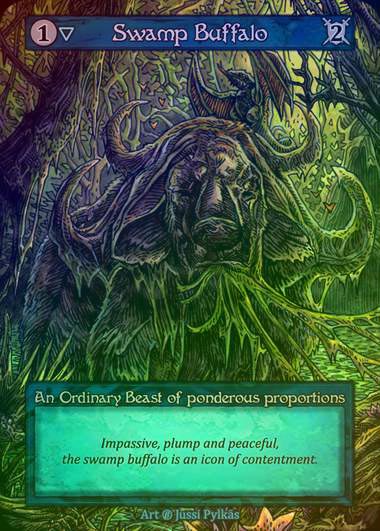 【FOIL】[Water] Swamp Buffalo [beta-Ordinary]
